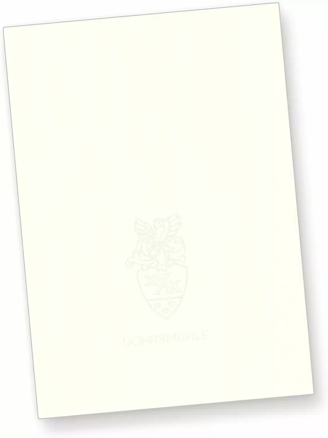 Gohrsmühle Briefpapier mit Wasserzeichen edel hochwertig (100 Blatt) DIN A4, 90 g/qm, naturweiß